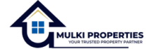 Logo for Mulki Properties, featuring a stylized house icon and the company name “Mulki Properties – Your Trusted Property Partner,” representing real estate services in Mulki.